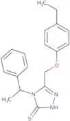 5-(4-Ethylphenoxymethyl)-4-(1-phenylethyl)-4H-1,2,4-triazole-3-thiol