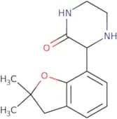 3-(2,2-Dimethyl-2,3-dihydro-1-benzofuran-7-yl)piperazin-2-one