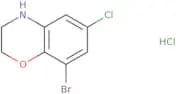 8-Bromo-6-chloro-3,4-dihydro-2H-benzo[1,4]oxazine hydrochloride