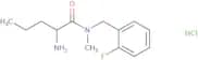 2-Amino-N-[(2-fluorophenyl)methyl]-N-methylpentanamide hydrochloride