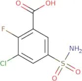 3-Chloro-2-fluoro-5-sulfamoylbenzoic acid