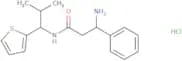 3-Amino-N-[2-methyl-1-(thiophen-2-yl)propyl]-3-phenylpropanamide hydrochloride