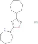 2-(3-Cycloheptyl-1,2,4-oxadiazol-5-yl)azepane hydrochloride
