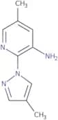 5-Methyl-2-(4-methyl-1H-pyrazol-1-yl)pyridin-3-amine