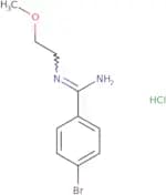 4-Bromo-N-(2-methoxyethyl)benzene-1-carboximidamide hydrochloride