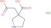 3-(Carboxymethyl)pyrrolidine-3-carboxylic acid hydrochloride