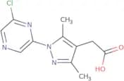 2-[1-(6-Chloropyrazin-2-yl)-3,5-dimethyl-1H-pyrazol-4-yl]acetic acid