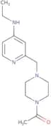 1-(4-{[4-(Ethylamino)pyridin-2-yl]methyl}piperazin-1-yl)ethan-1-one