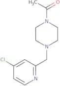 1-{4-[(4-Chloropyridin-2-yl)methyl]piperazin-1-yl}ethan-1-one