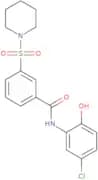 N-(5-Chloro-2-hydroxyphenyl)-3-(1-piperidinylsulfonyl)benzamide