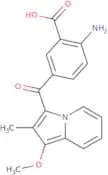 2-Amino-5-[(1-methoxy-2-methylindolizin-3-yl)carbonyl]benzoic acid