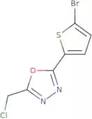 2-(5-Bromothiophen-2-yl)-5-(chloromethyl)-1,3,4-oxadiazole