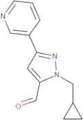 1-(Cyclopropylmethyl)-3-(pyridin-3-yl)-1H-pyrazole-5-carbaldehyde