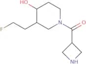 Azetidin-3-yl(3-(2-fluoroethyl)-4-hydroxypiperidin-1-yl)methanone
