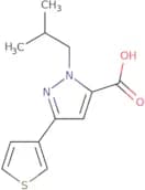 1-Isobutyl-3-(thiophen-3-yl)-1H-pyrazole-5-carboxylic acid