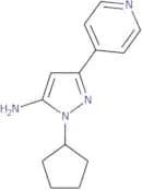 1-Cyclopentyl-3-(pyridin-4-yl)-1H-pyrazol-5-amine
