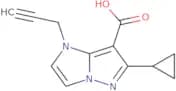 6-Cyclopropyl-1-(prop-2-yn-1-yl)-1H-imidazo[1,2-b]pyrazole-7-carboxylic acid