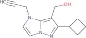 (6-Cyclobutyl-1-(prop-2-yn-1-yl)-1H-imidazo[1,2-b]pyrazol-7-yl)methanol
