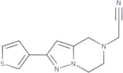 2-(2-(Thiophen-3-yl)-6,7-dihydropyrazolo[1,5-a]pyrazin-5(4H)-yl)acetonitrile