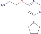 2-((6-(Pyrrolidin-1-yl)pyrimidin-4-yl)oxy)ethan-1-amine