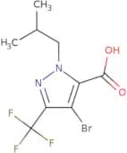 4-Bromo-1-isobutyl-3-(trifluoromethyl)-1H-pyrazole-5-carboxylic acid