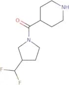 (3-(Difluoromethyl)pyrrolidin-1-yl)(piperidin-4-yl)methanone