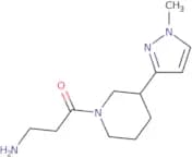 3-Amino-1-(3-(1-methyl-1H-pyrazol-3-yl)piperidin-1-yl)propan-1-one
