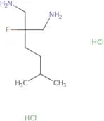 2-(Aminomethyl)-2-fluoro-5-methylhexan-1-amine dihydrochloride