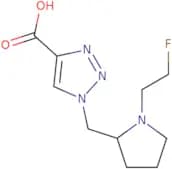 1-((1-(2-Fluoroethyl)pyrrolidin-2-yl)methyl)-1H-1,2,3-triazole-4-carboxylic acid