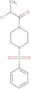 1-[4-(Benzenesulfonyl)piperazin-1-yl]-2-chloropropan-1-one