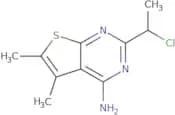 2-(1-Chloroethyl)-5,6-dimethylthieno[2,3-d]pyrimidin-4-amine