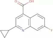 2-Cyclopropyl-7-fluoroquinoline-4-carboxylic acid
