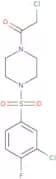 2-Chloro-1-[4-(3-chloro-4-fluorobenzenesulfonyl)piperazin-1-yl]ethan-1-one