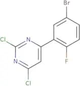 4-(5-Bromo-2-fluorophenyl)-2,6-dichloropyrimidine