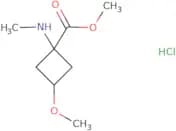 Methyl 3-methoxy-1-(methylamino)cyclobutane-1-carboxylate hydrochloride