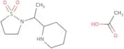2-[1-(Piperidin-2-yl)ethyl]-1,2-thiazolidine-1,1-dione, acetic acid