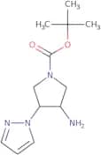 rac-tert-Butyl (3R,4S)-3-amino-4-(1H-pyrazol-1-yl)pyrrolidine-1-carboxylate