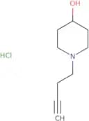 1-(But-3-yn-1-yl)piperidin-4-ol hydrochloride