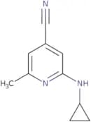 2-(Cyclopropylamino)-6-methylpyridine-4-carbonitrile