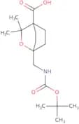 1-({[(tert-Butoxy)carbonyl]amino}methyl)-3,3-dimethyl-2-oxabicyclo[2.2.2]octane-4-carboxylic acid