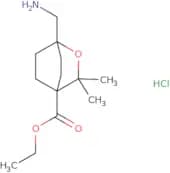 Ethyl 1-(aminomethyl)-3,3-dimethyl-2-oxabicyclo[2.2.2]octane-4-carboxylate hydrochloride