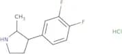 3-(3,4-Difluorophenyl)-2-methylpyrrolidine hydrochloride