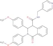 (2,3-bis(4-methoxyphenyl)-1-oxo(4-2,3,4-trihydroisoquinolyl))-N-(4-pyridylmethyl)formamide