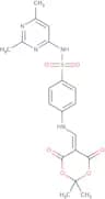 5-(((4-(((2,6-dimethylpyrimidin-4-yl)amino)sulfonyl)phenyl)amino)methylene)-2,2-dimethyl-1,3-dioxa…