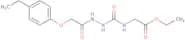 ethyl 2-((N-(2-(4-ethylphenoxy)acetylamino)carbamoyl)amino)acetate