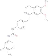 1-(4-((6,7-dimethoxy(3,4-dihydroisoquinolyl))methyl)phenyl)-3-(3-fluoro-4-methylphenyl)urea