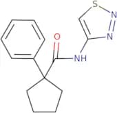 1-phenyl-N-(1,2,3-thiadiazol-4-yl)cyclopentane-1-carboxamide
