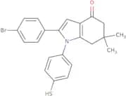 2-(4-bromophenyl)-6,6-dimethyl-1-(4-sulfanylphenyl)-5,6,7-trihydroindol-4-one