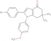 2-(4-bromophenyl)-1-(6-methoxy(3-pyridyl))-6,6-dimethyl-5,6,7-trihydroindol-4-one