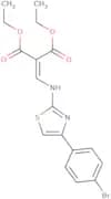 diethyl 2-(((4-(4-bromophenyl)-2,5-thiazolyl)amino)methylene)propane-1,3-dioate